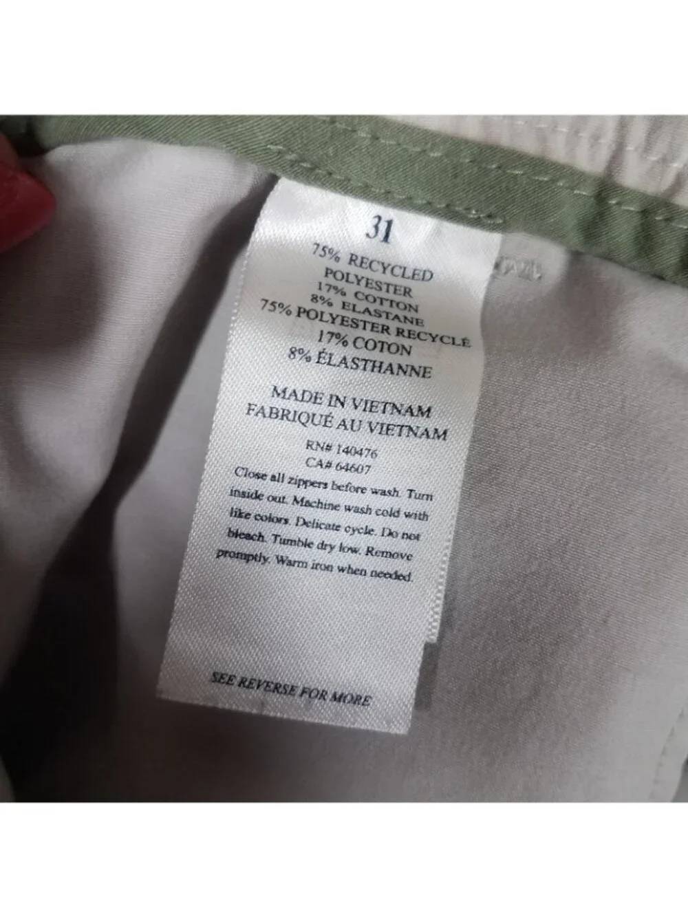 Faherty All Day Shorts Adult 31 Performance Chino Golf Casual Travel 8